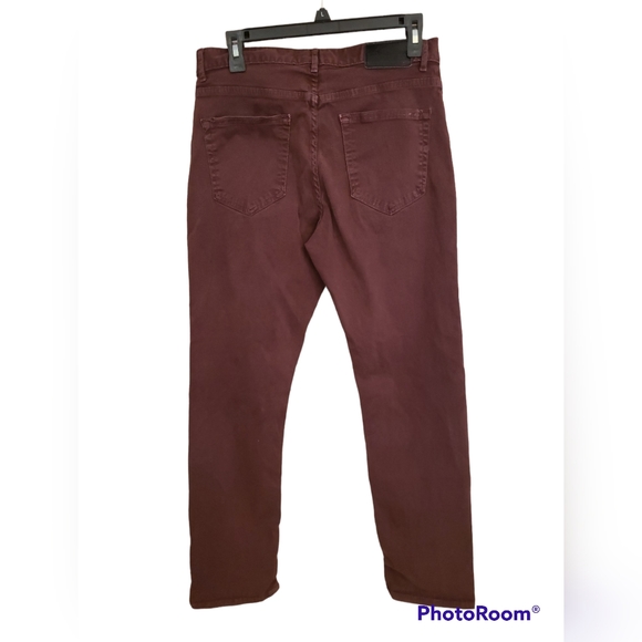 Michael Kors Men Size 30/30 Burgundy Jeans - Picture 2 of 5